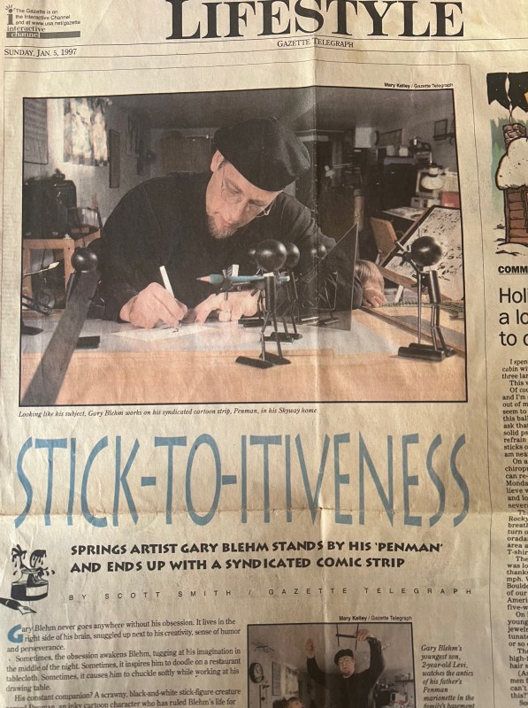 Gazette Telegraph Gary Blehm PENMEN Comic Strip