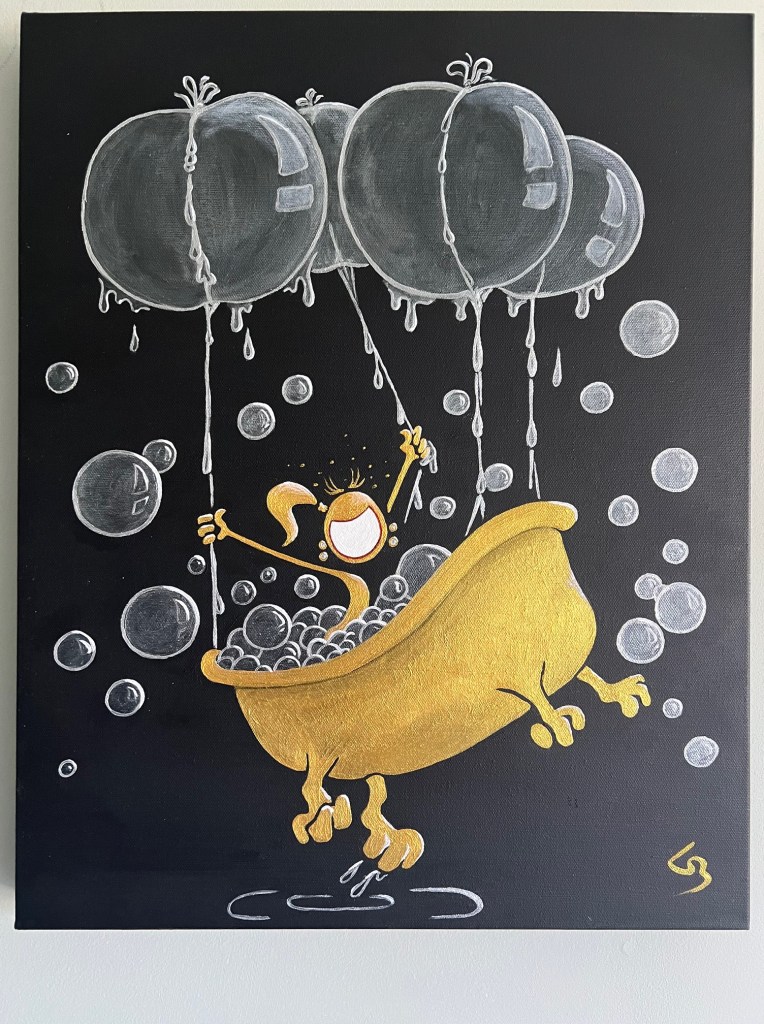 acrylic painting on canvas