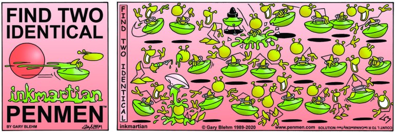 PENMEN Sunday Comic Strip martian theme